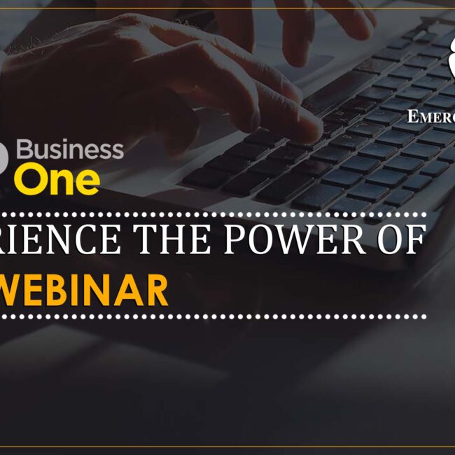 Power of Webinar with SAP B1 ERP