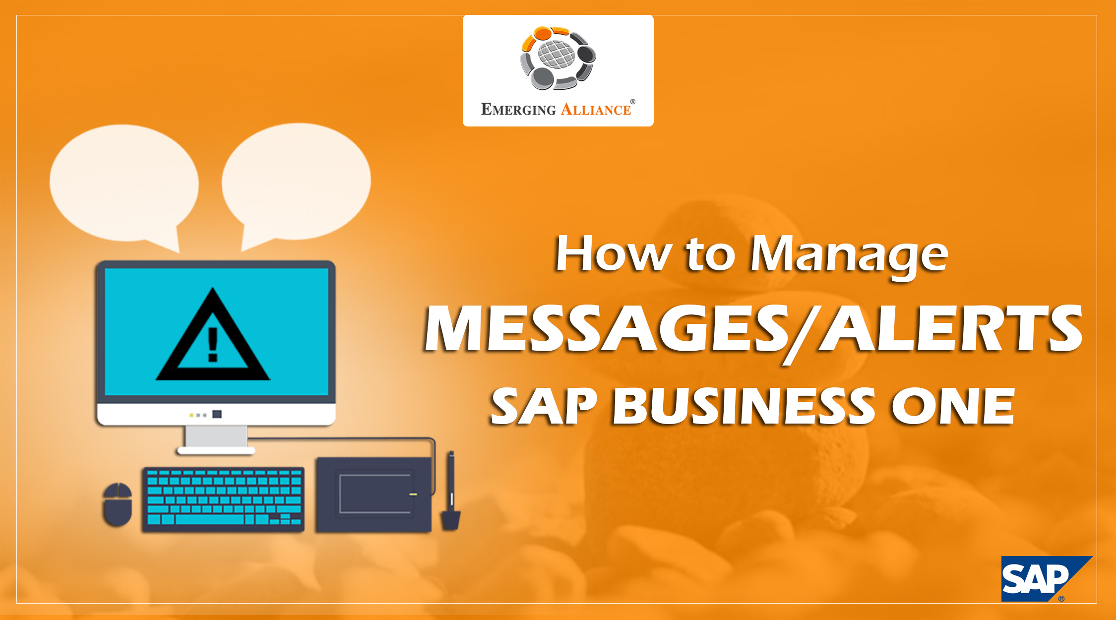 Messages / alerts in sap business one software