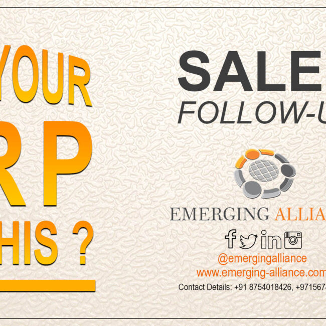 sales follow up with erp software