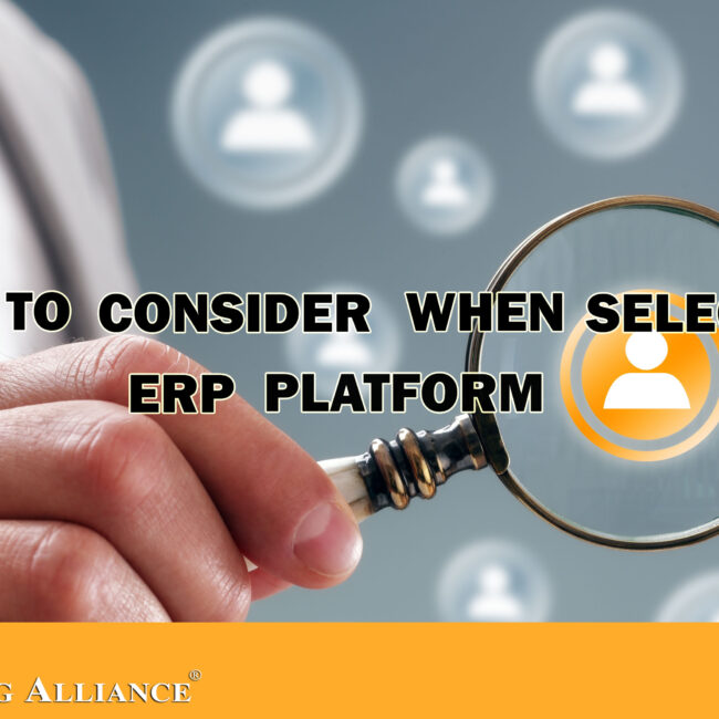 Factors to consider when selecting erp