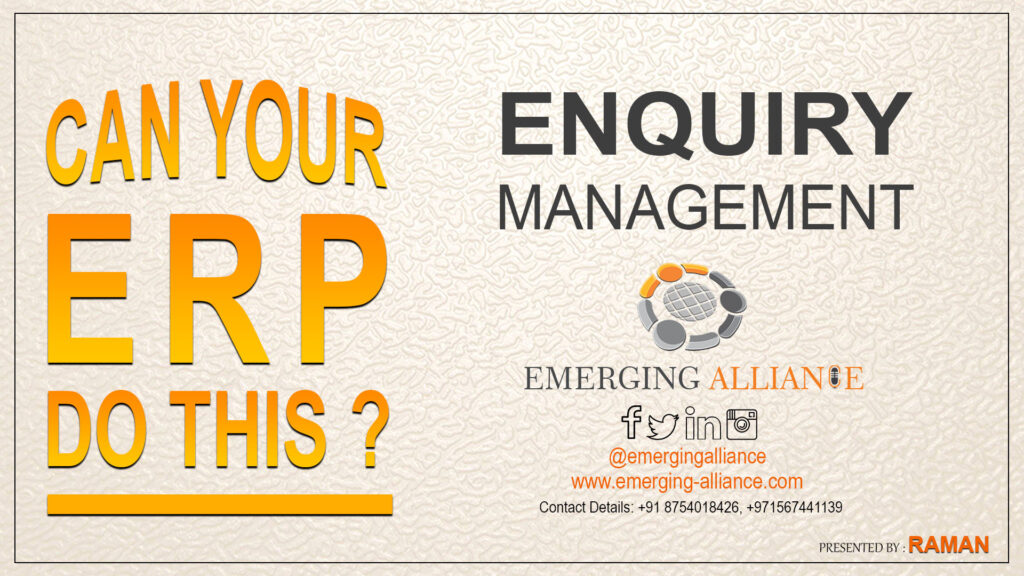 enquiry management