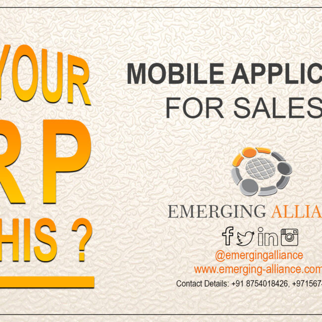 mobile applications for salesman with erp