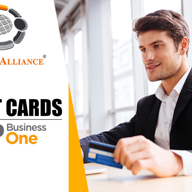 credit cards sap business one