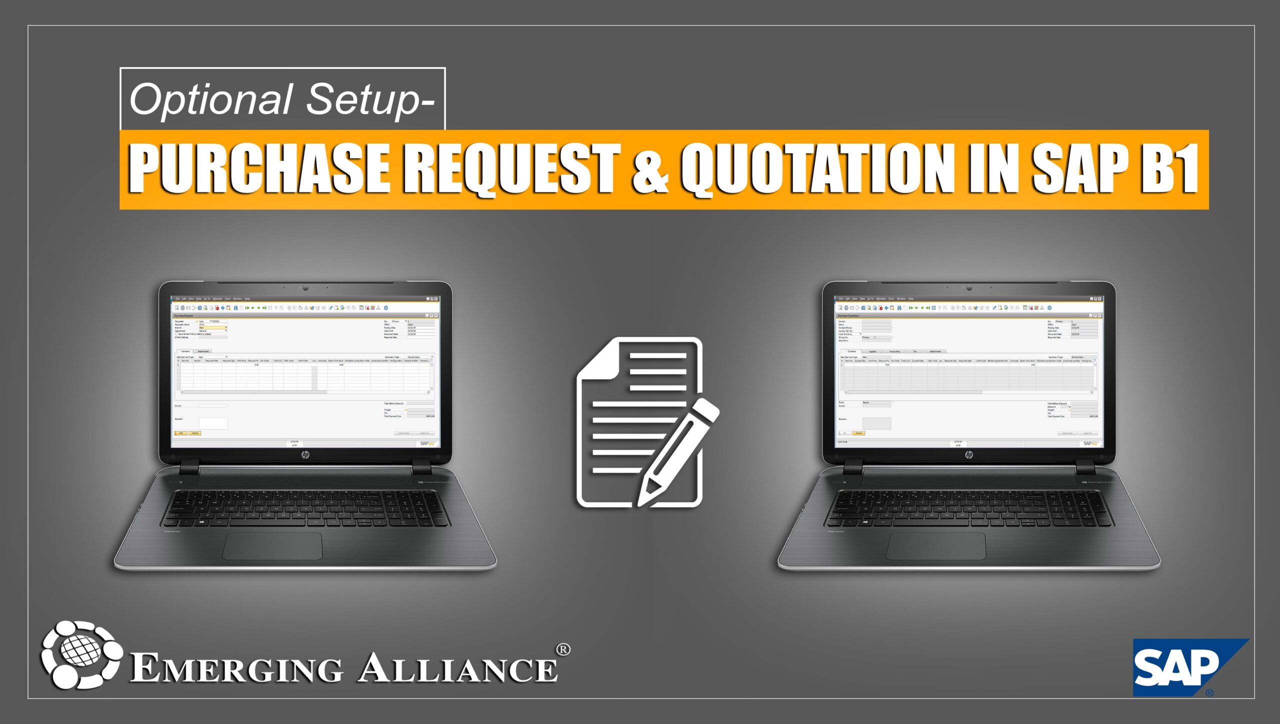 purchase request & quotation in SAP Business One