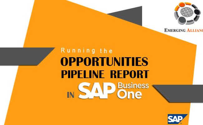 OPPORTUNITES PIPELINE REPORT IN SAP BUSINESS ONE