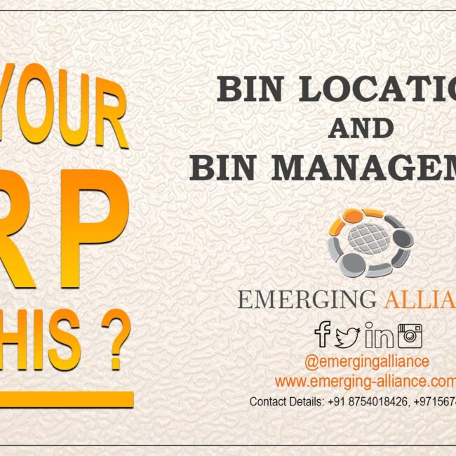 BIN LOCATION AND BIN MANAGEMENT