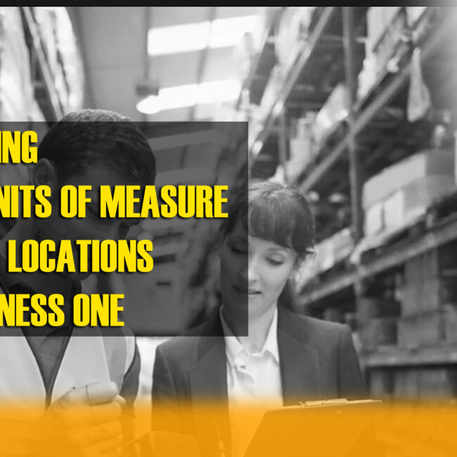 implementing measure and multi bin locations in SAP Business One