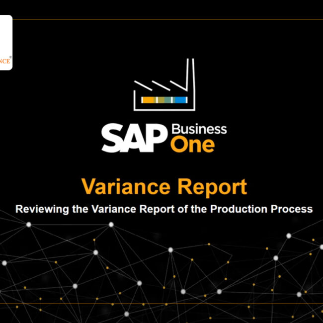 SAP Business One Variance Report