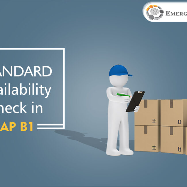 Standard availability check in sap business one