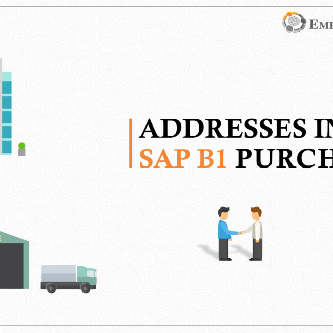 addresses in sap b1 purchase order