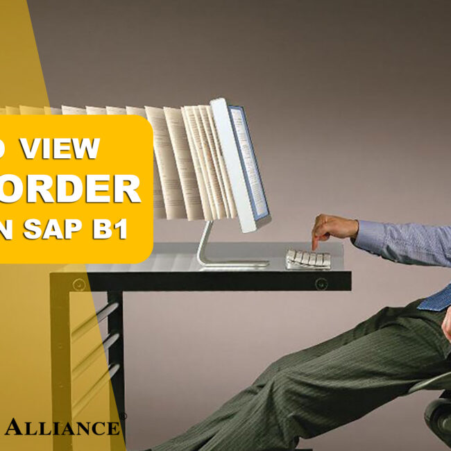 how to view sales order status in SAP B1