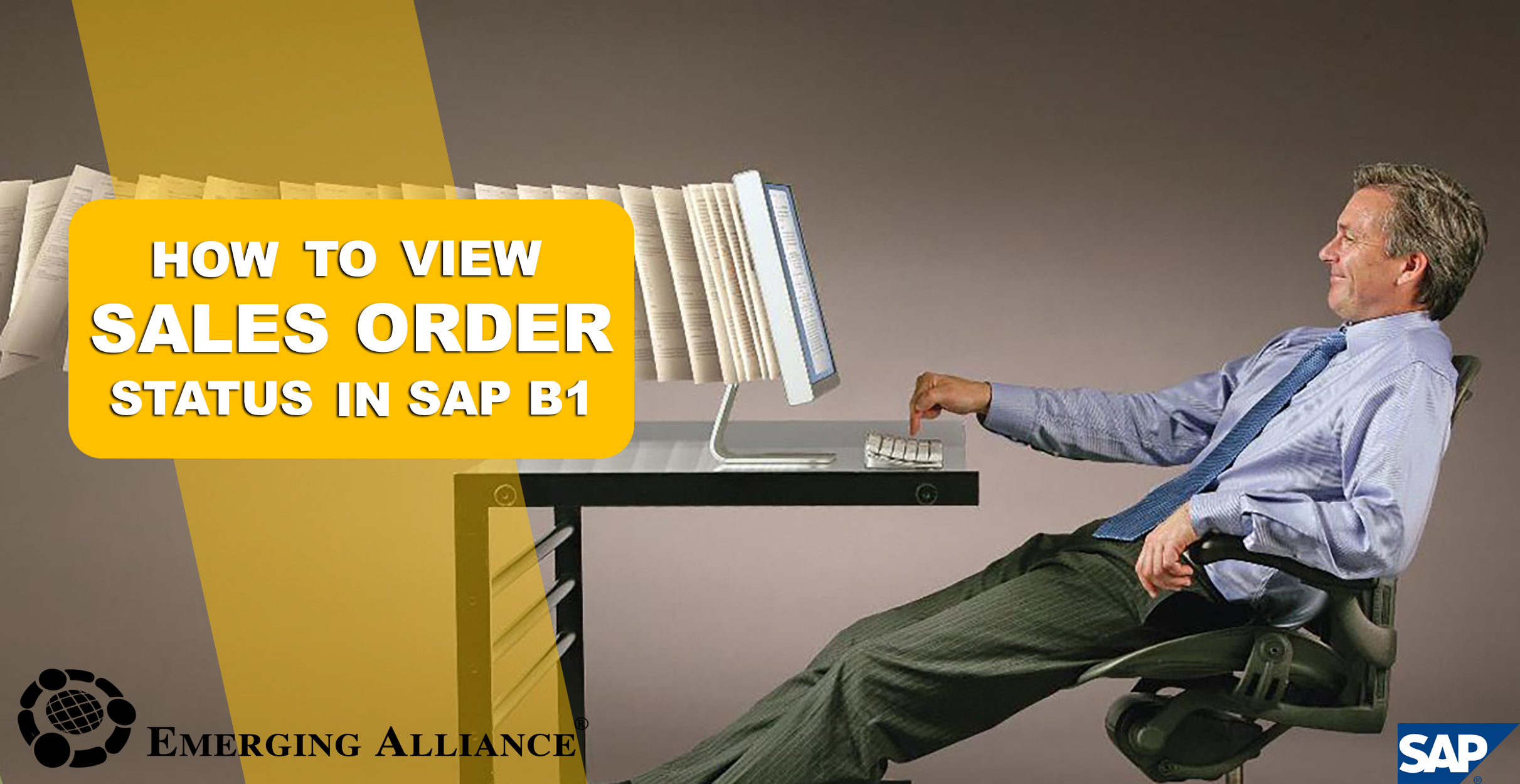 how to view sales order status in SAP B1