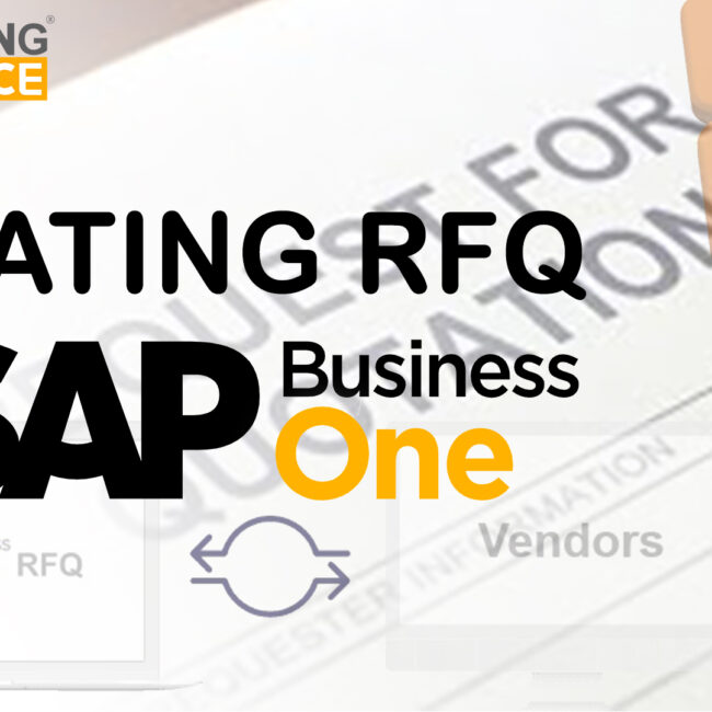 creating rfq in sap business one erp software