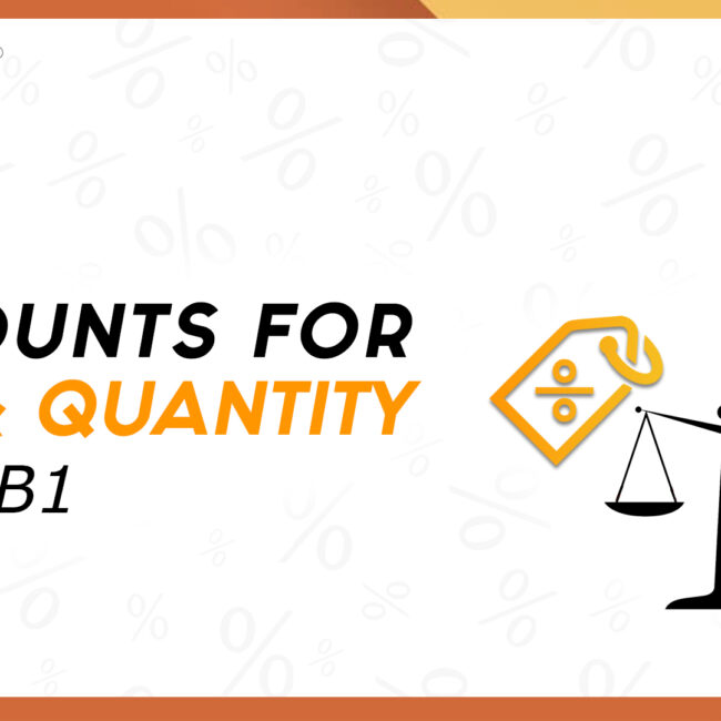 discount for time and quantity in sap b1