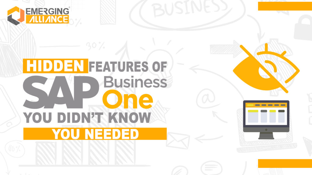 hidden features of sap b1 you did 