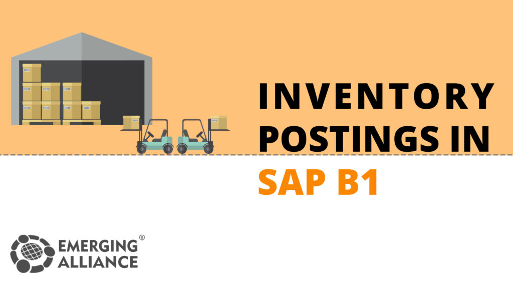 INVENTORY POSTING IN SAP B1