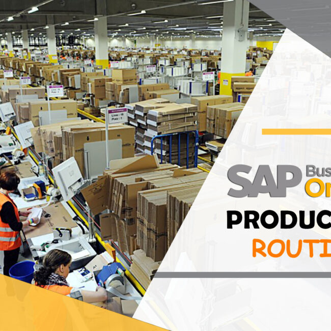 SAP B1 PRODUCTION ROUTING