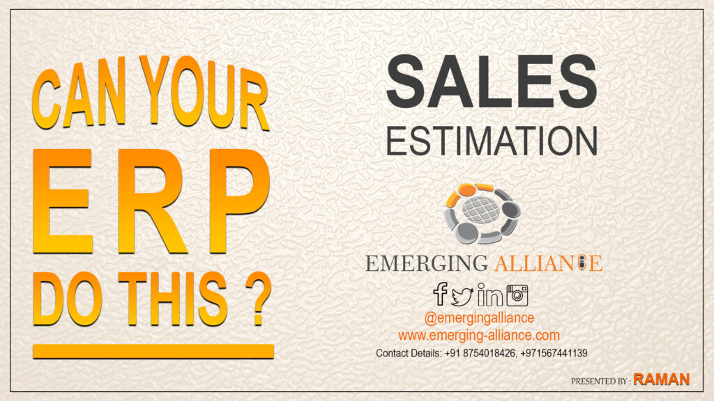 sales estimation