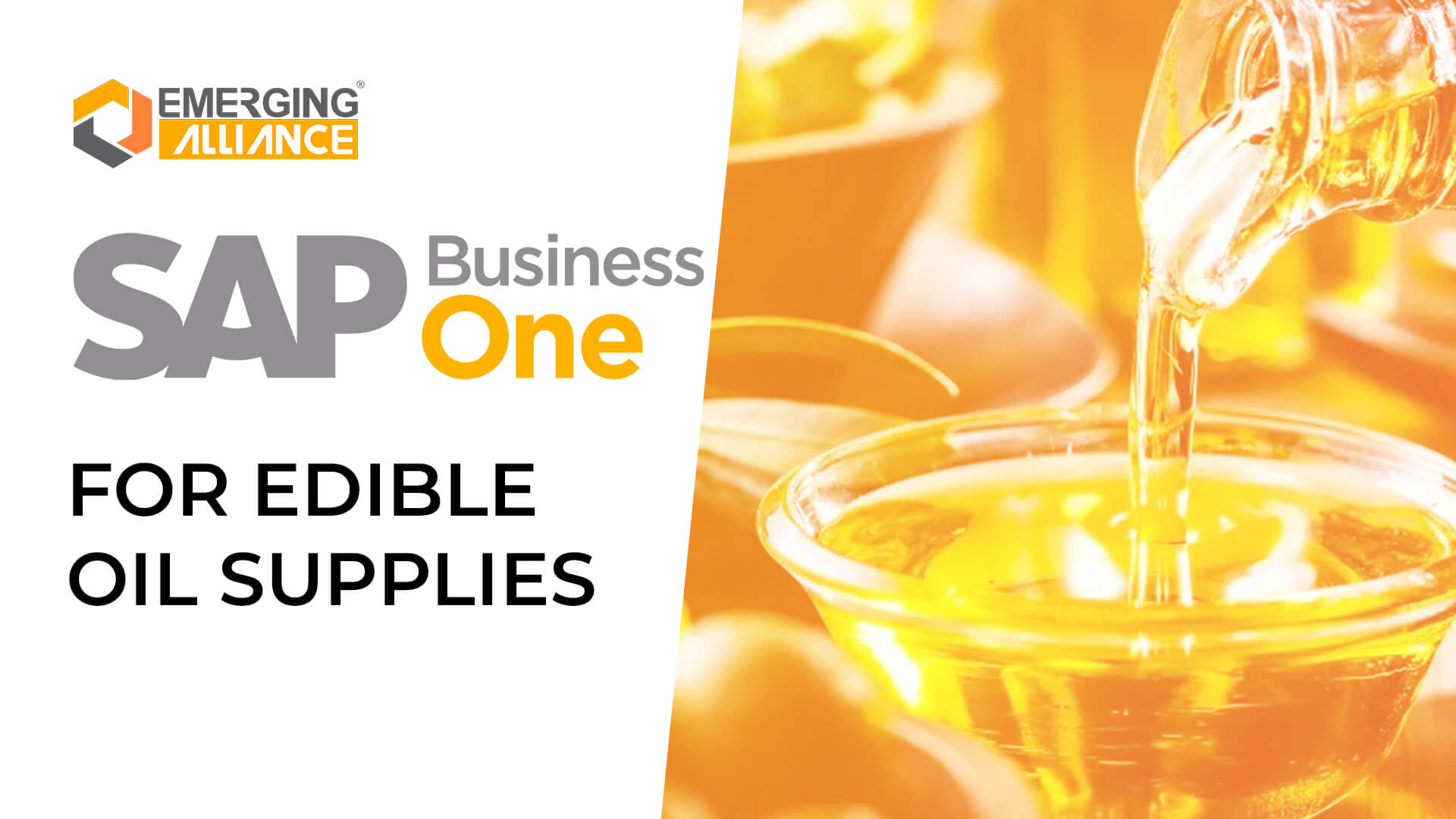 sap business one for edible oil supplies
