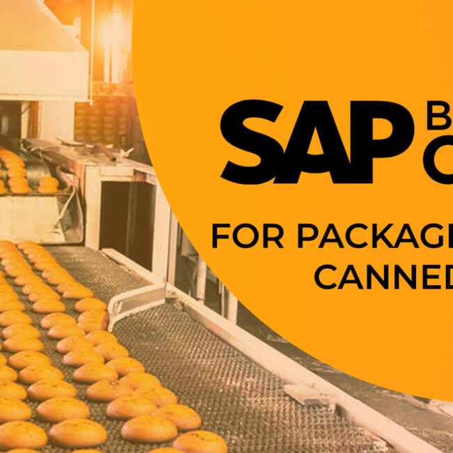 sap business one for packaged and canned food