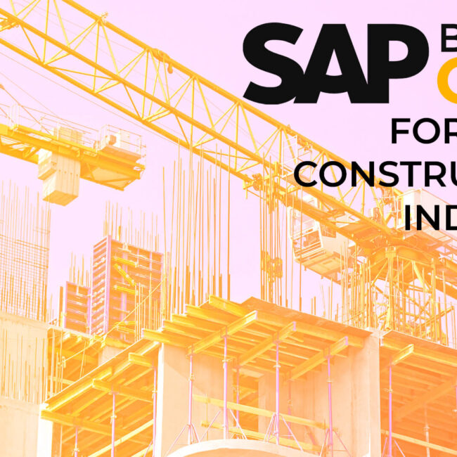 sap business one for infra construction industry