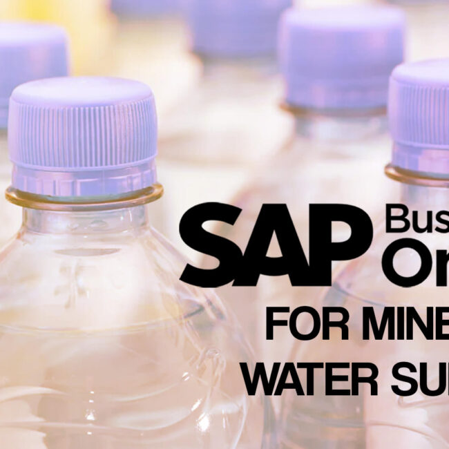 sap business one for mineral water supply