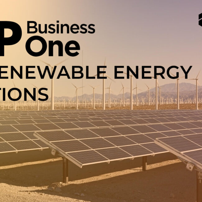 SAP Business One for renewable energy solutions