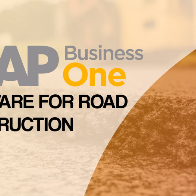 sap business one for software for road construction