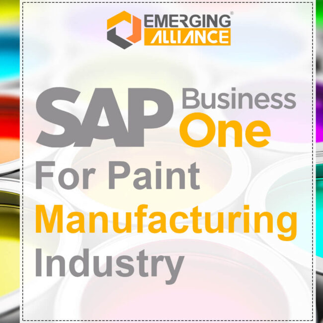 sap business one for paint manufacturing industry