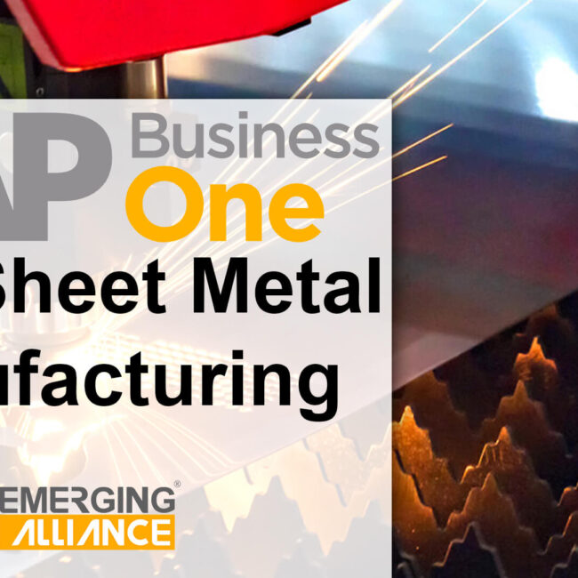 sap business one for sheet metal manufacturing