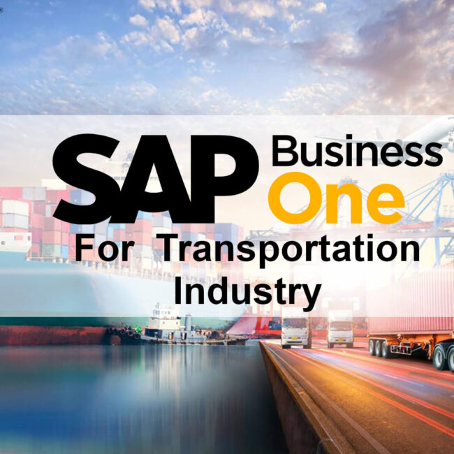 sap business one for transportation industry