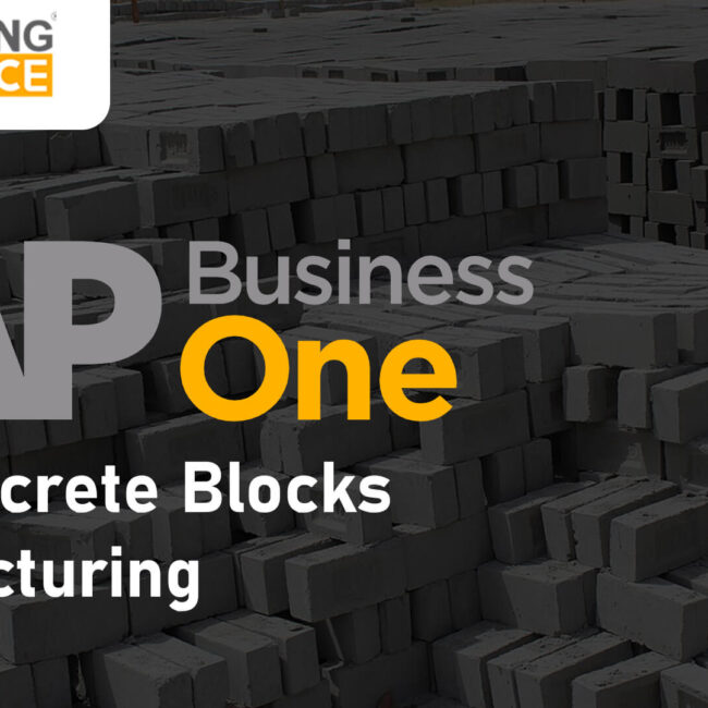 sap business one for concrete blocks manufacturing