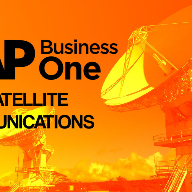 sap business one for satellite communications