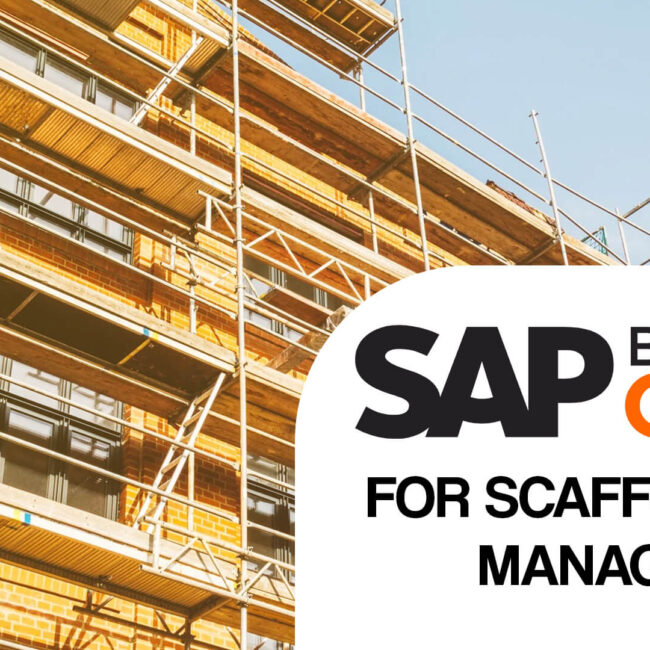 sap business one for scaffolding management