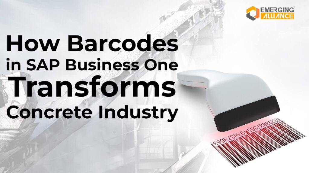 SAP Business One Barcode in Concrete Industry