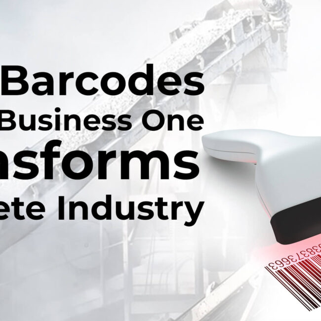 SAP Business One Barcode in Concrete Industry