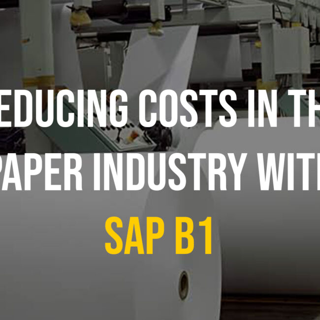 SAP B1 (SAP Business One) for Paper Industry