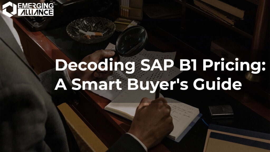 SAP Business One (B1) Pricing