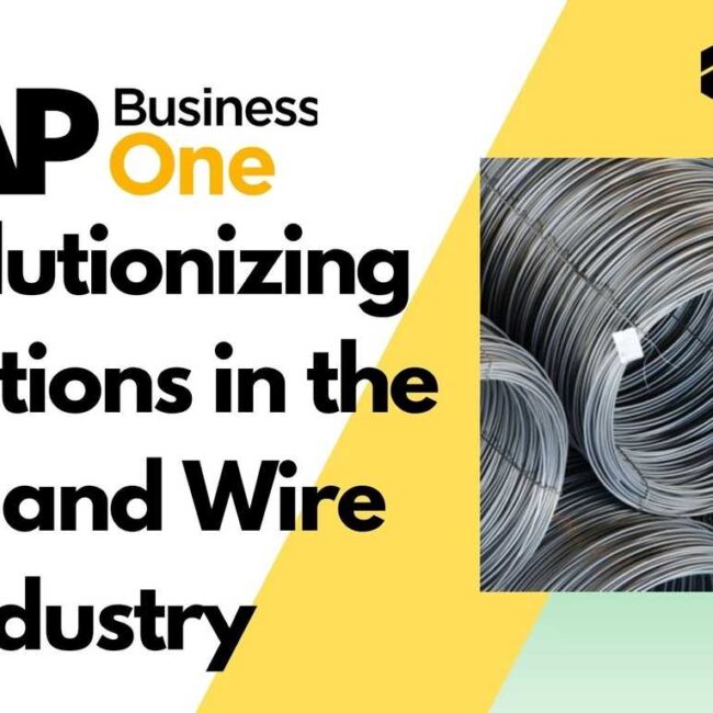 SAP Business One Revolutionizing Operations in the Steel and Wire Industry