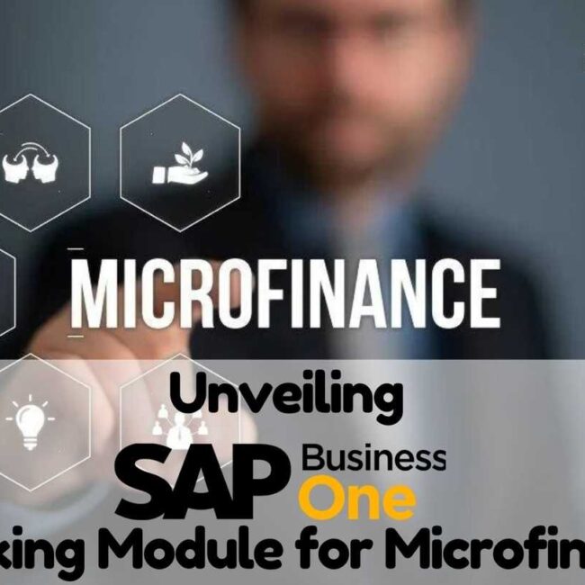 Unveiling SAP Business One Banking Module for Microfinance