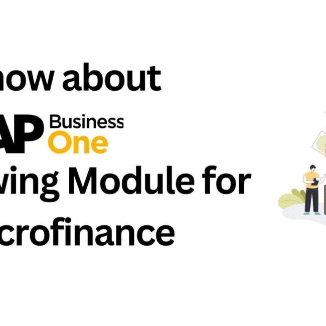 Know about SAP Business One Borrowing Module for Microfinance