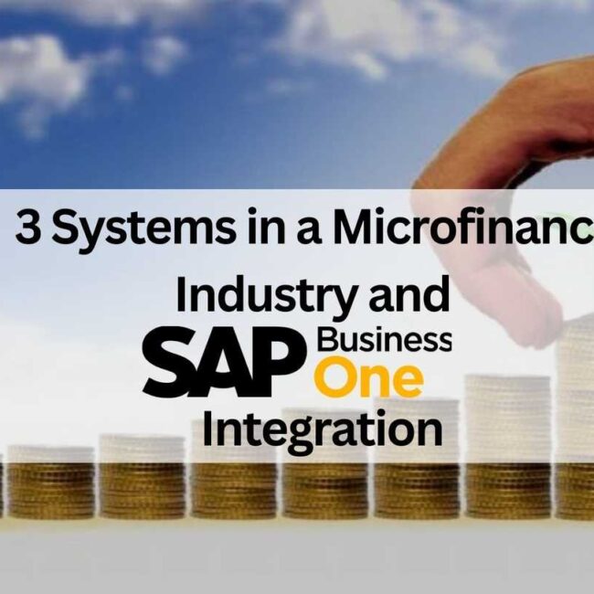 3 Systems in a Microfinance Industry and SAP B1 Integration