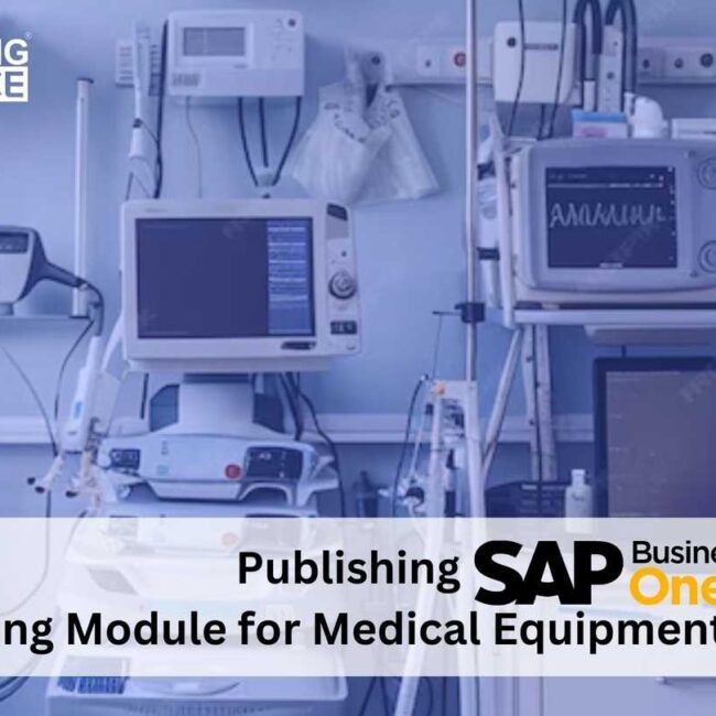 Publishing SAP B1 ERP Banking Module for Medical Equipment Industry