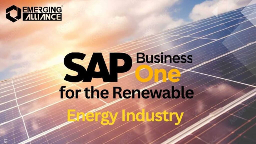 SAP Business One for the Renewable Energy Industry