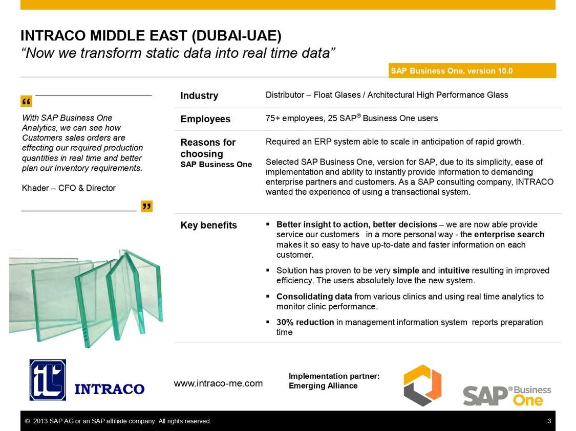 Transforming Static Data with SAP B1 at Intraco