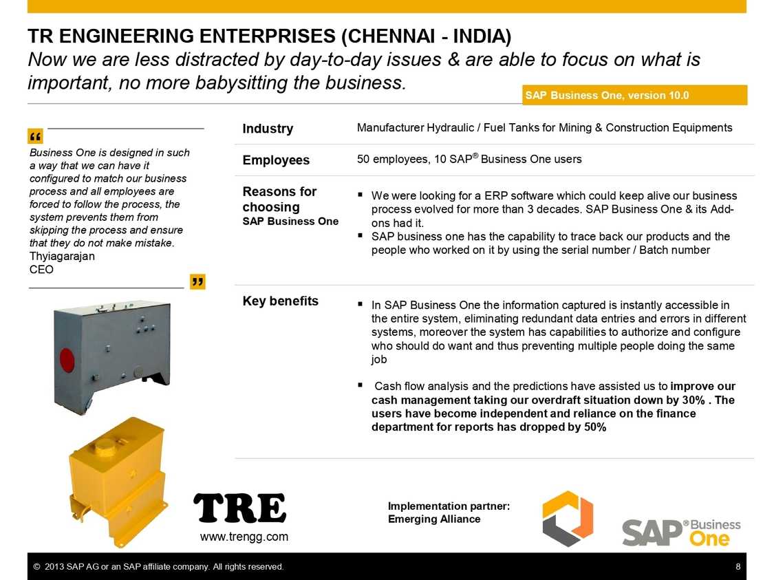 Daily working at ease with SAP B1 in Manufacture Industry