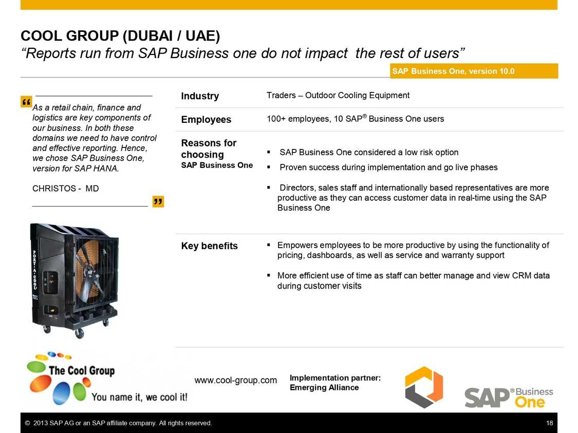 Impactful reports with SAP B1 in traders industry