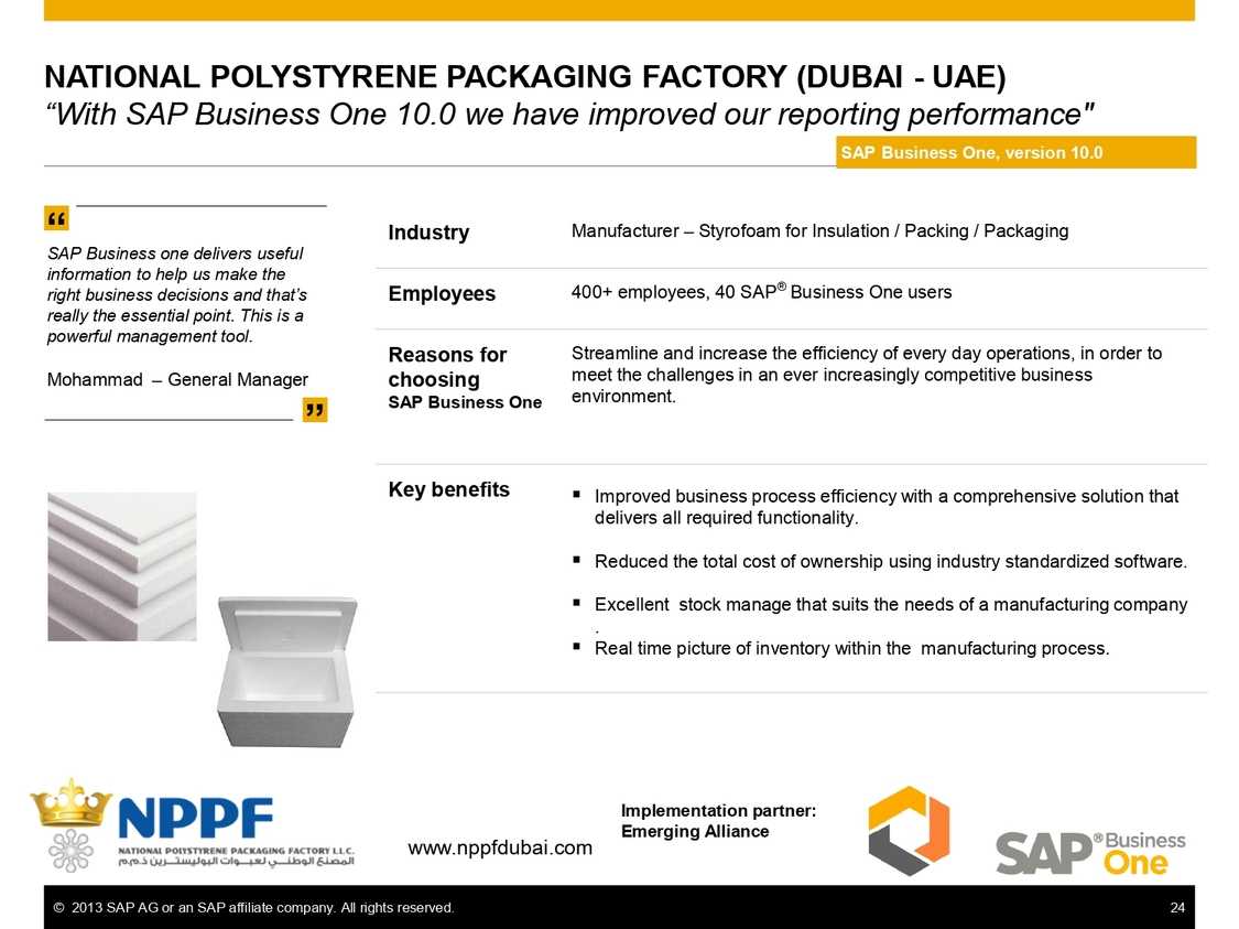 Efficient Reporting with SAP B1 in Manufacture Industry