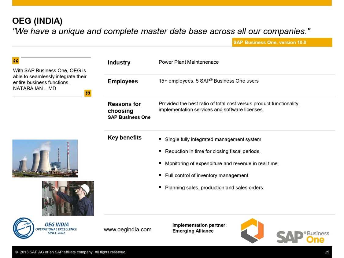 Data Segregation Ease with SAP B1 at OEG