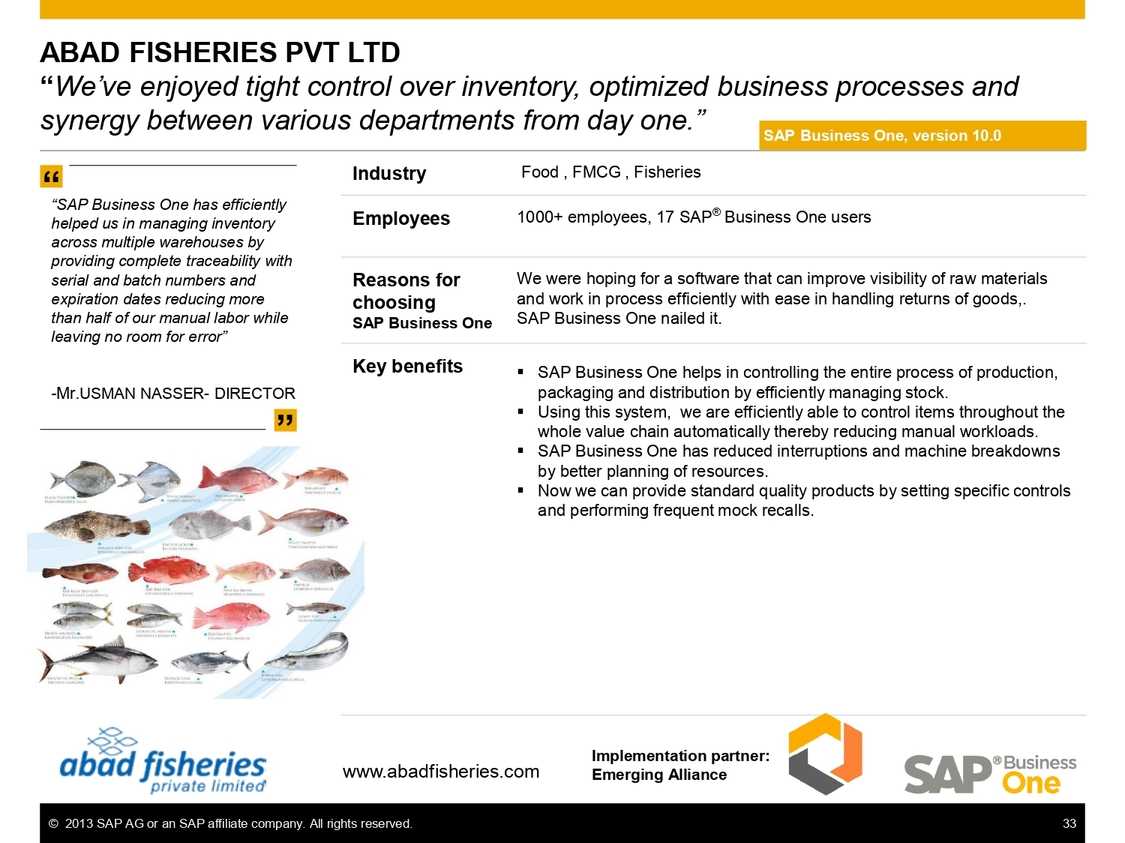 SAP B1 for managing the complexities of food industry operations